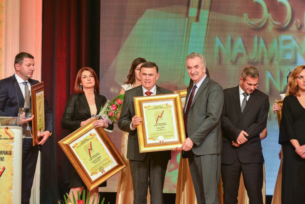 Dušan Pavić, Šampion biznisa BiH 2015, nagrada Najmenadžer