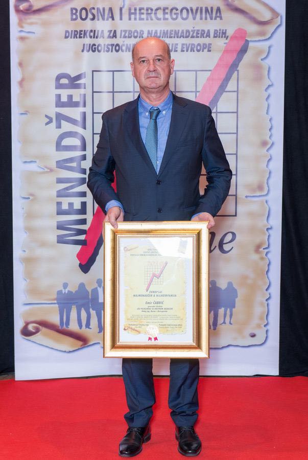 Emir Čabrić sa nagradom Najmenadžer Regije 2018