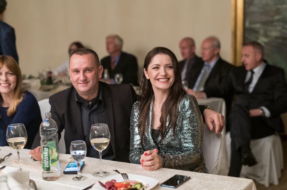 Denis Kraljević sa suprugom na Balu menadžera BiH 2019