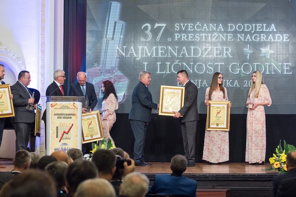 Nedžad Aščerić sa nagradom Najmenadžer BiH 2017
