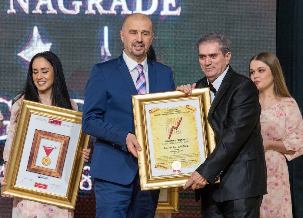 Prof. dr. Reuf Karabeg, nagrada Najmenadžer BiH 2018. za zdravstvo